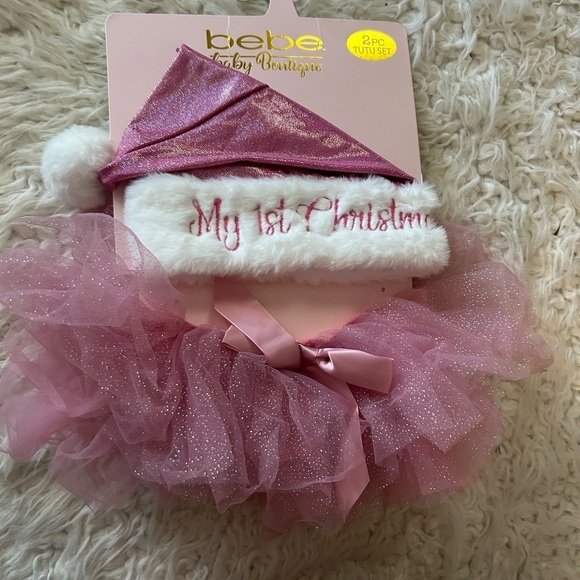 like New Baby Christmas Set Hat, Tutu NEW BEBE my 1st Christmas - Picture 1 of 2